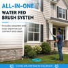 Adjustable 24FT Water Fed Pole Cleaning Kit with 4 Brush