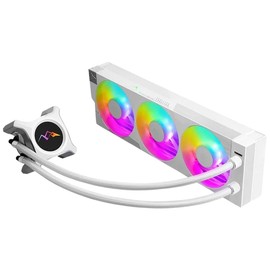 SEGOTEP KL-360 II Desktop AIO Liquid CPU Cooler - TDP 320W - 360mm Radiator - 3x120 ARGB Fans with 70mm Built-in PWM Pump Head Fan - LCD Screen - Support LGA 1700/1200 & AM5/AM4 - White Color