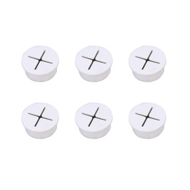 Leliafleury Cable Cord Grommet 6Pcs 25mm Wire Hole Cover Rubber Grommets Wire Cable Grommet Desk Grommets for Office Home Desk Table Wire Organizer (White)