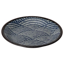 Mino W30004 Seigai Wave - Edo Komon - Serving Plate