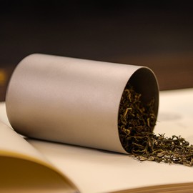 TOMSHOO Tea Tin Jar 35ml/80ml/120ml/200ml Lightweight Titanium Tea Storage Canister for Coffee Spices