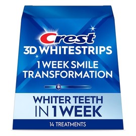 Crest 3D White Glamorous White Whitestrips Dental Teeth Whitening Strips Kit, 14 Treatments - Lasts 6 Months & Beyond