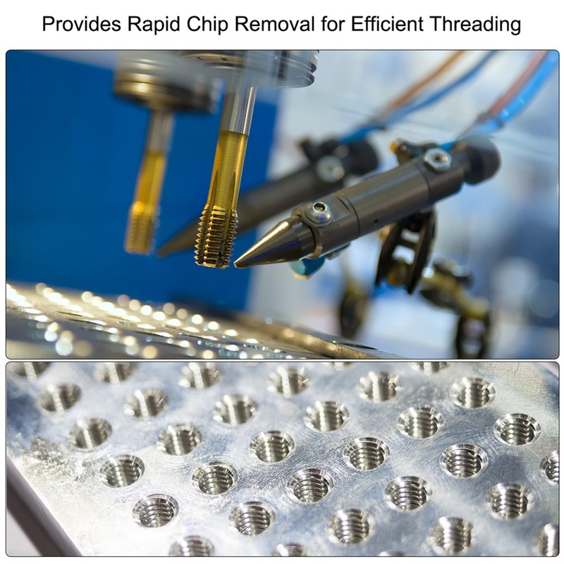 sourcing map Metric Machine Thread Milling Tap M10 x 1.25