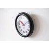 Elcomune WCL-022 Bauhaus GENE WALL CLOCK Bayer Wall Clock, Black