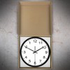 Timethink Modern Design Run Backwards Quiet Sweep Clock with Metal