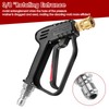 1 Set Short Pressure Washer Tool with Swivel 3/8inch Inlet