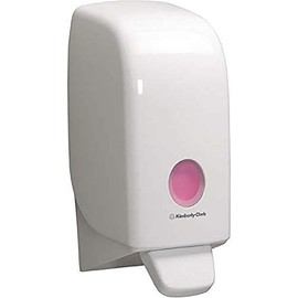 Aquarius soap dispenser 6948 - 1 x wall-mounted soap dispenser for hand soap, white (for 1 liter soap cartridges - dispenser comes without cartridge)