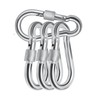 Acquwistach Locking Carabiner Clips 4 Pack 4" Stainless Steel Spring