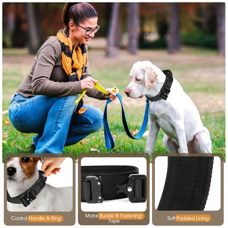 Relux Tactical Dog Collar (Black, X-Large)