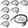 8 Pcs 1FT 22AWG USB 2.0 Male 2Pin Pigtail Cable,
