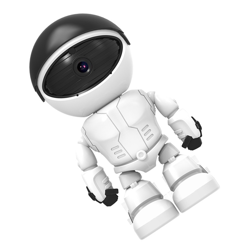 Robot Shape Wireless WiFi Camera 1080P HD Video 2 Way