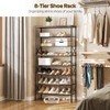 YATINEY 8 Tier Shoe Rack, Shoe Storage Organizer, Large Capacity