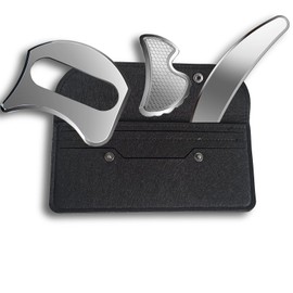 UiiBYUii GuaSha Massage Scraper Tool Set,Muscle Scraper Tool Kit,Scraping Massage Tools for Physical Therapy,Scar Tissue Tool, Myofascial Release Tools & IASTM Tools(UII-DBC)