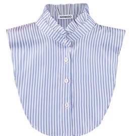 NIDMIDO Women Ruffle Mock Neck Detachable Half Blouse Shirts Fake Collar Dickey Collar Faux False Collar for Girls