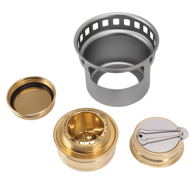 Spirit Burner Copper Windproof Portable Aluminium Alloy Alcohol Backpacking Stove