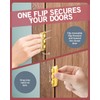 Jack N’ Drill Flip Action Door Lock (6 Pack)- Reversible