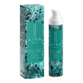 AYRA SPA - Vegan Collagen Anti-Age Night Face Cream | with Marine Plankton, Sodium PCA, Cocoa & Shea Butter | Supports Natural Collagen Production | Vegan & 99% Natural | Cosmos Certified