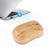 Wireless Mouse, Wooden Wireless Mouse, 2.4GHz Wireless Optical Bamboo Mouse