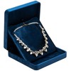 Akangbox Large Velvet Necklace Box for Chunky Necklaces & Pearl