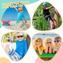 Mdvora 3/6/12/24pcsKids Sunglasses Set, Toddler Sunglasses, for Outdoor(Set B, 3pcs)
