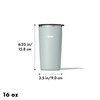 OXO Strive 16oz Insulated Tumbler with Sliding Lid - Slate