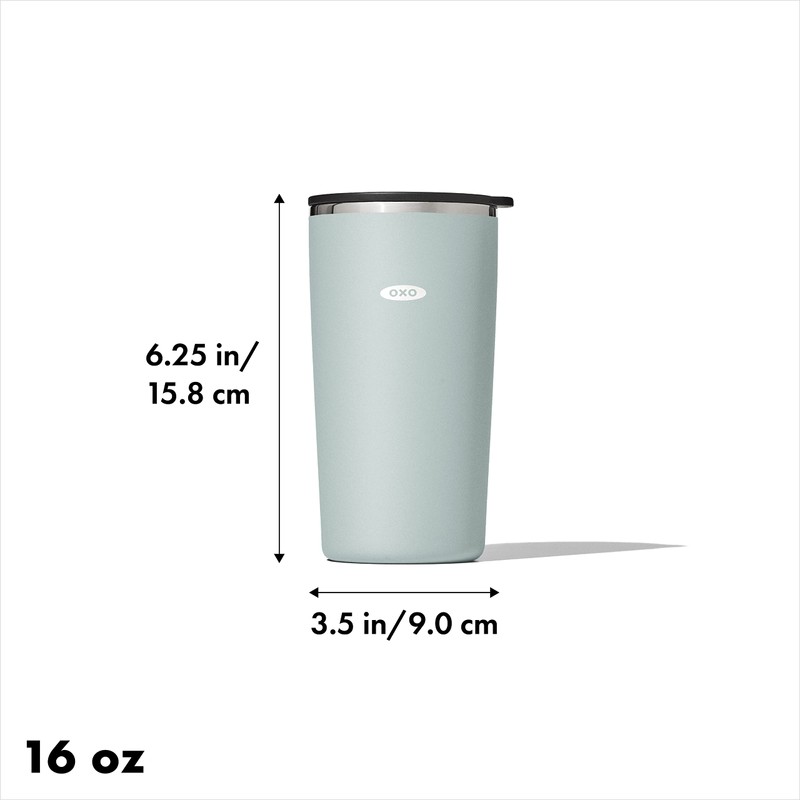 OXO Strive 16oz Insulated Tumbler with Sliding Lid - Slate