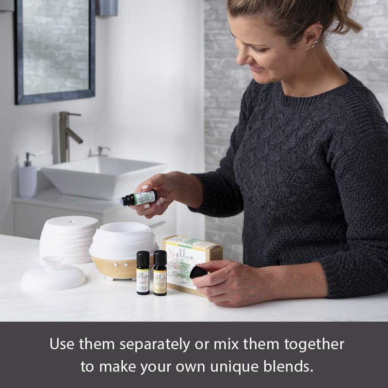 Ellia Essential Oil Set, Breath Deep, with Peppermint, Open Up