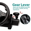DOYO Pro Universal Vibration Gaming Steering Wheel with Pedals 270°