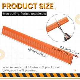 Briwooody Ladder Stabilizer for Gutters and Roof Ladder Safety Covers Grip Strips Extension Accessory Non Skid Anti Slip Tape, Fall Prevention Scratch Protection, Strong Grip