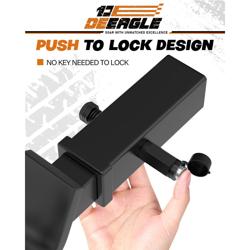DEEAGLE Trailer Lock Set, 5/8" Dia 3-1/2” Long Trailer Hitch