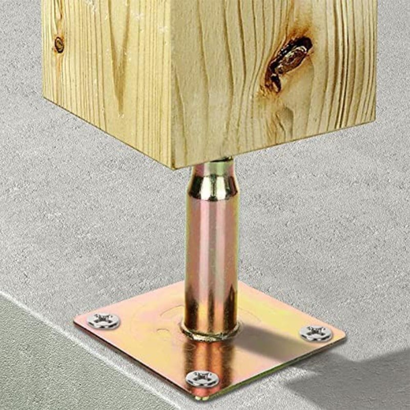 Adjustable Base Plates Brackets Post Holders, Lokatall 2 Pack Heavy