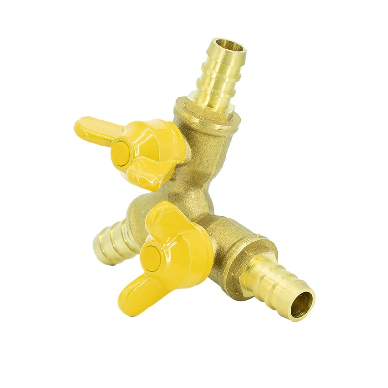 Refuuch 3 Way Shut Off Valve, 3/8" Hose Barb 2