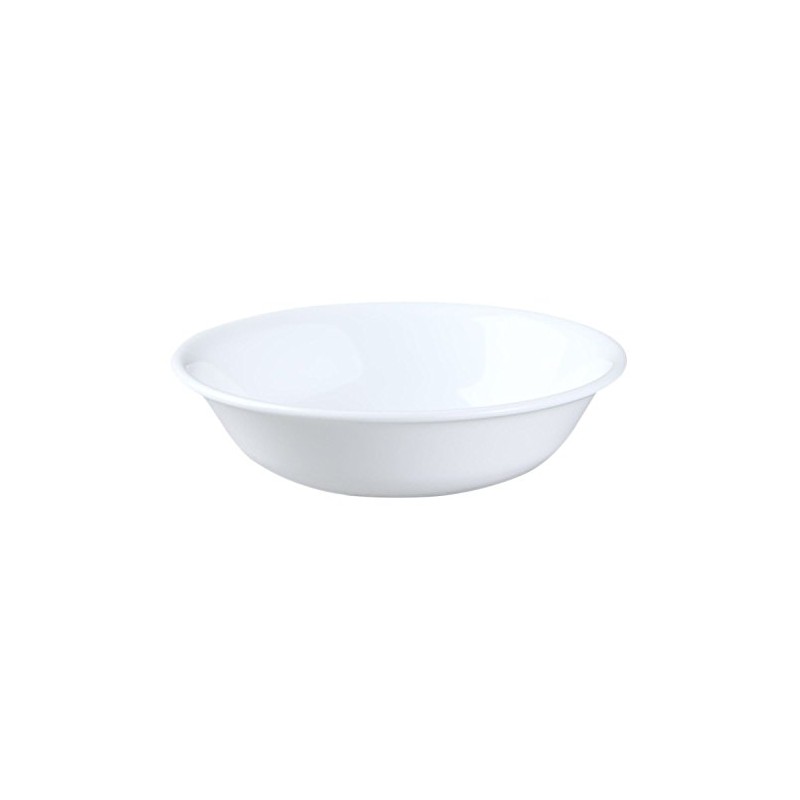 Corelle Livingware 10-Ounce Dessert Bowl, Winter Frost White, Set of