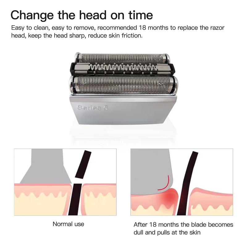 Latest Ver. 52S Shaver Razor Blade Cassette for Bra-un 5