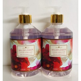 Olympic Mountain 2 Bottles Morgan Childs ~ Wildflower Luxury Hand Soap with Essential Oils 16.9oz