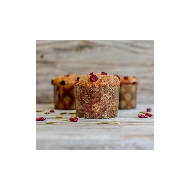 Pastry Chef's Boutique Mini Panettone Muffins Paper Pan Mold 2''