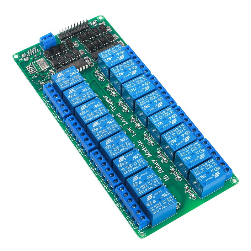ALAMSCN 16 Channel DC 5V Relay Module with Optocoupler Low