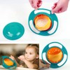 ZTL Gyro Bowl 360 Dgree Rotation Spill Resistant Gyroscopic Bowl