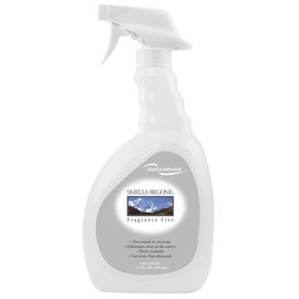 SMELLS BEGONE 27 oz Air Freshener Spray - Odor Eliminator - Eliminates Odors from Smoke, Trash Cans, Pets, Cars and Boats - Fragrance Free