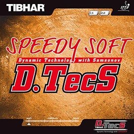 Tibhar Speedy Soft D.TecS Rubber Red 1.5 mm