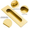 Malimali 4.72 Inch Recessed Finger Flush Pulls for Kitchen Cabinet,