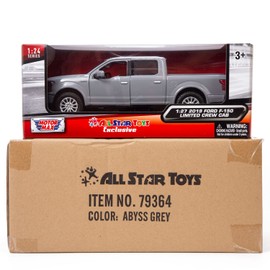 Motormax All Star Toys Exclusive 2019 Ford F-150 Limited Crew Cab Pickup Truck Abyss Gray 1/24 Diecast Model Car 79364 Gris