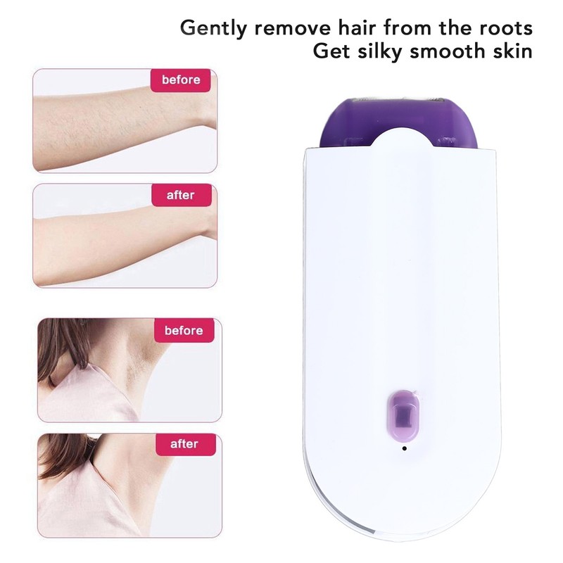 Women Painless Hair Removal Rechargeable With Washable Blades for Armpits