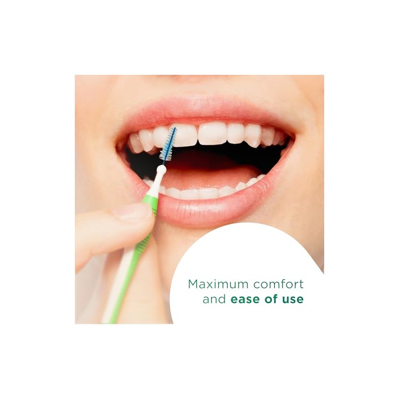 GUM TRAV-LER Interdental Brushes for Thorough Cleaning Between Teeth Flexible