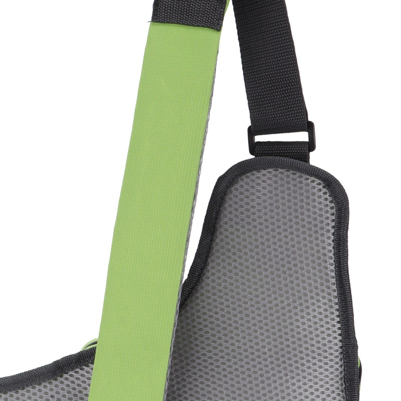 Polyester Multifunctional Fishing Tackle Crossbody Bag with Adjustable Shoulder Straps(Green