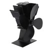 4 Blade Heat Powered Stove Fan Silent Eco Friendly Aluminium