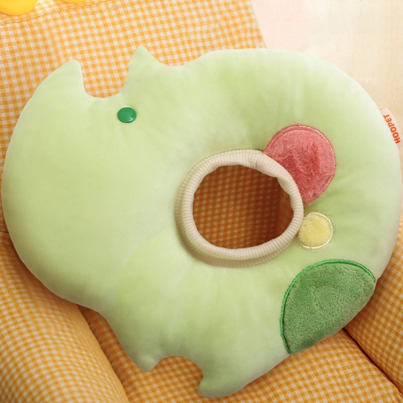 Cat Elizabethan Collar Soft Artificial Rabbit Plush Neck Protection Cute