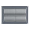 Steinberg14 Grey Ventilation Grille 250 x 170 mm - Plastic