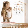 Promise Babe Baby Mobile Holder Wooden Bear Design, Baby Cot