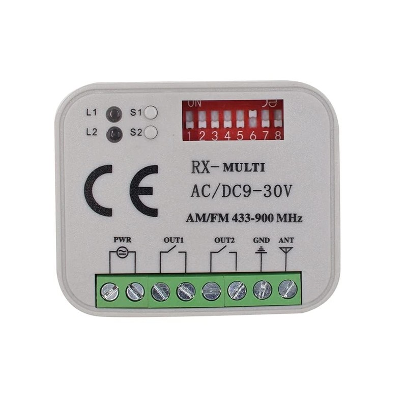 Universal receiver compatible with Ecostar RSC2 / RSE2 & Hörmann